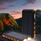 Aurinkokäyttöinen Power Bank LED - taskulampulla - EmiyoSuomi - Leirintäalue