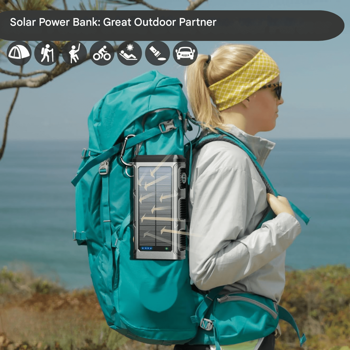 Aurinkovoimaakku - PowerSafe 20000 - EmiyoSuomi - Leirintäalue