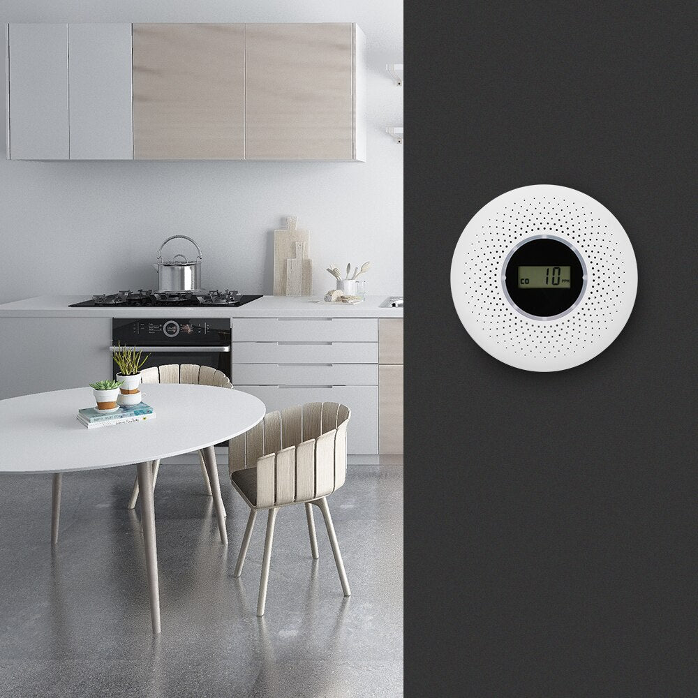 Lyra | 2-in-1 hiilimonoksidi- ja savuanturi yhdistelmä kotinturvalle