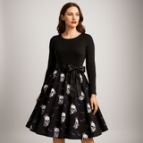 Benedetta - Elegant Pitkähiha Kostyymi Mekko - Mukava Design - EmiyoSuomi - Halloween