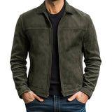 Miesten Moottoripyöräntakki | Slim Fit, Mustavalkoinen