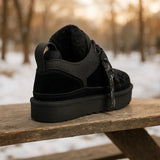 Naisten Talvikengät – Rajoitettu Erä Nappanahkaa