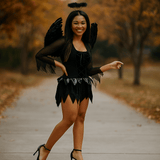 Bruna Mini Pukukostuum - Langennut Enkeli - Uniikit Siivet - Lasten Naamiaisasu - EmiyoSuomi - Halloween