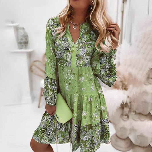 VERA - Vintage mekko - kukkakuosi - naisten muoti-Mekot-EmiyoSuomi