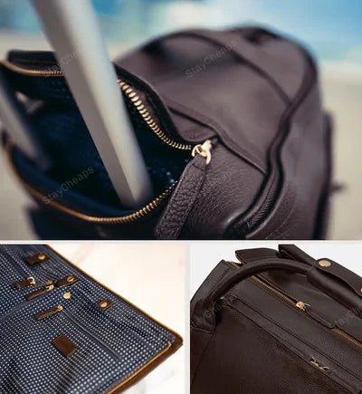 Walter Vintage Nahka Duffle Laukku Miehet vivano-warszawa