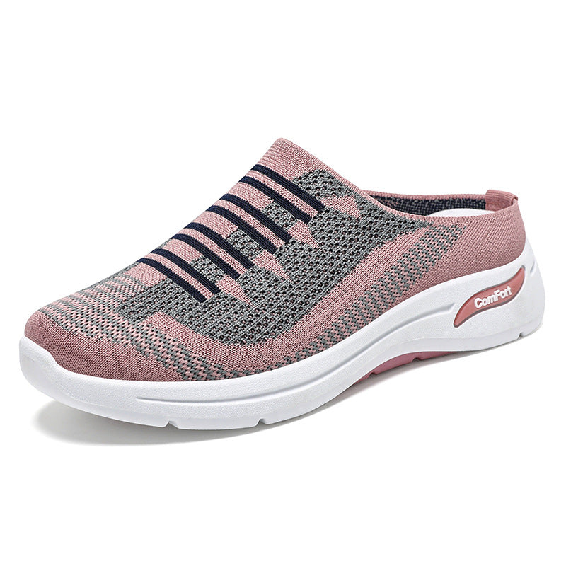 Neuleiset slip-on tennarit kevyet naisten casual kengät