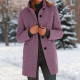 Camille - Tyylikäs naisten takki korkealla kauluksella - Tyylikäs lämpö - EmiyoSuomi - Takki Nainen