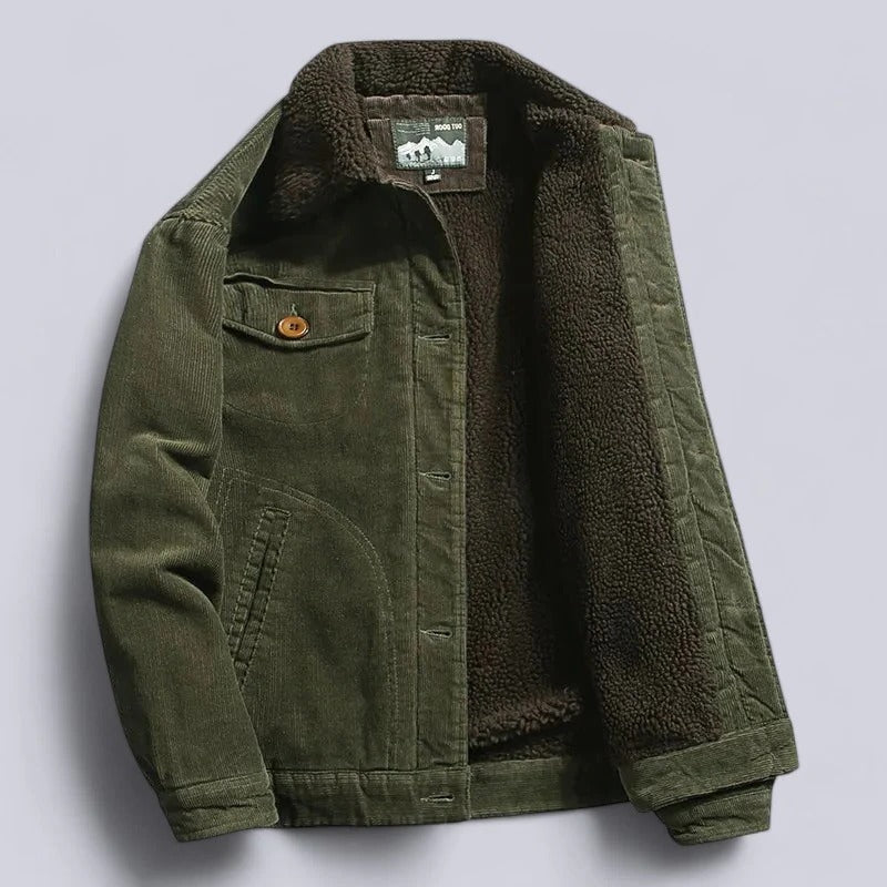 Miesten Takki | Sametti, Fleece-vuori, 3 Taskua