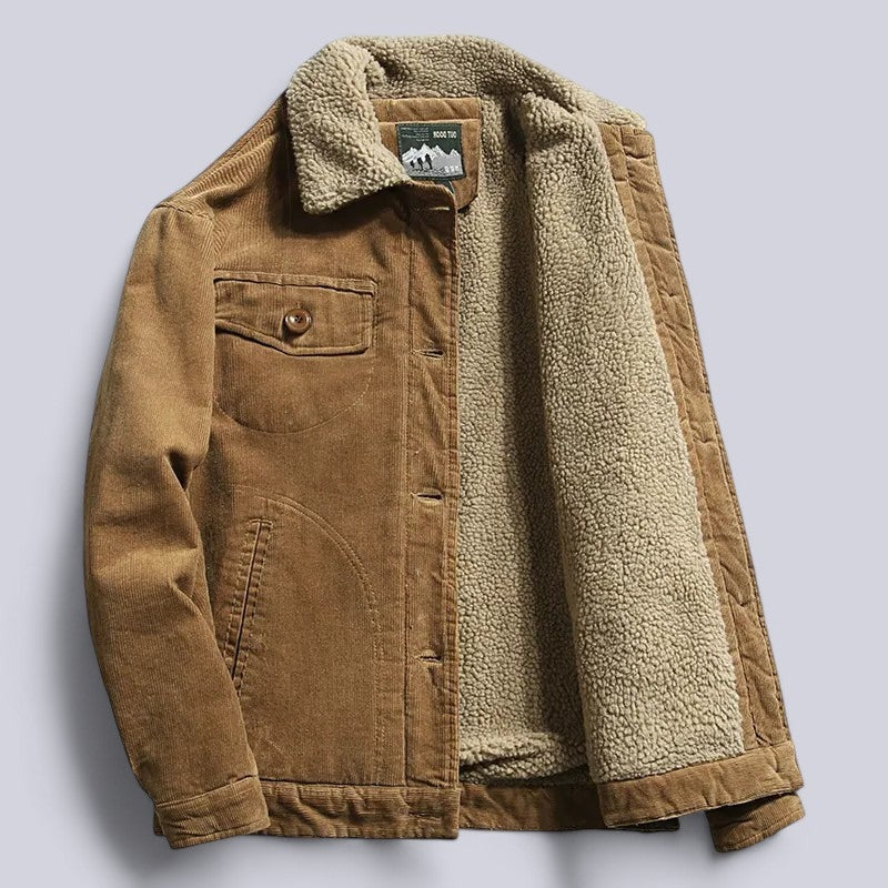 Miesten Takki | Sametti, Fleece-vuori, 3 Taskua