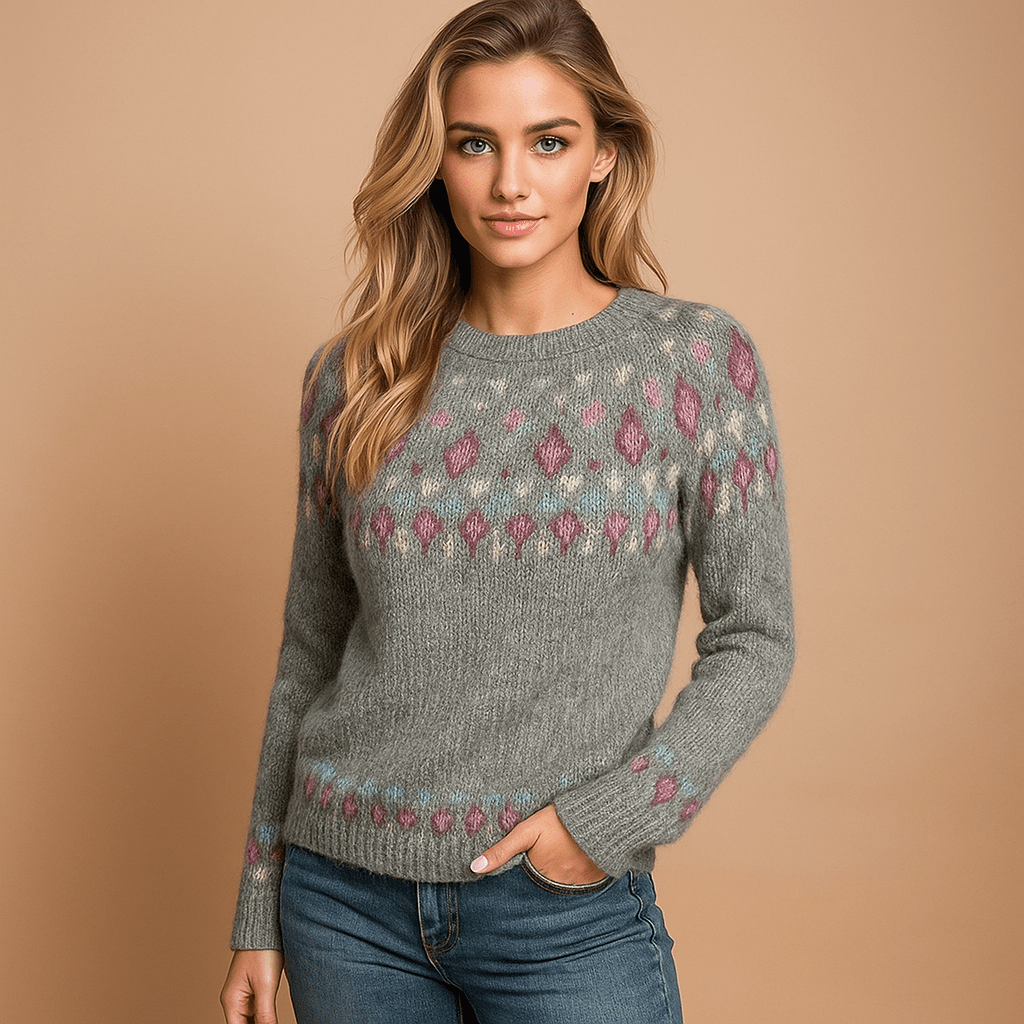 Carlotta - Lämmin Neulepaita Talveksi - Mukavuus ja Tyylikkyys - EmiyoSuomi - Neulepusero Nainen