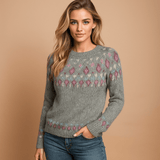 Carlotta - Lämmin Neulepaita Talveksi - Mukavuus ja Tyylikkyys - EmiyoSuomi - Neulepusero Nainen