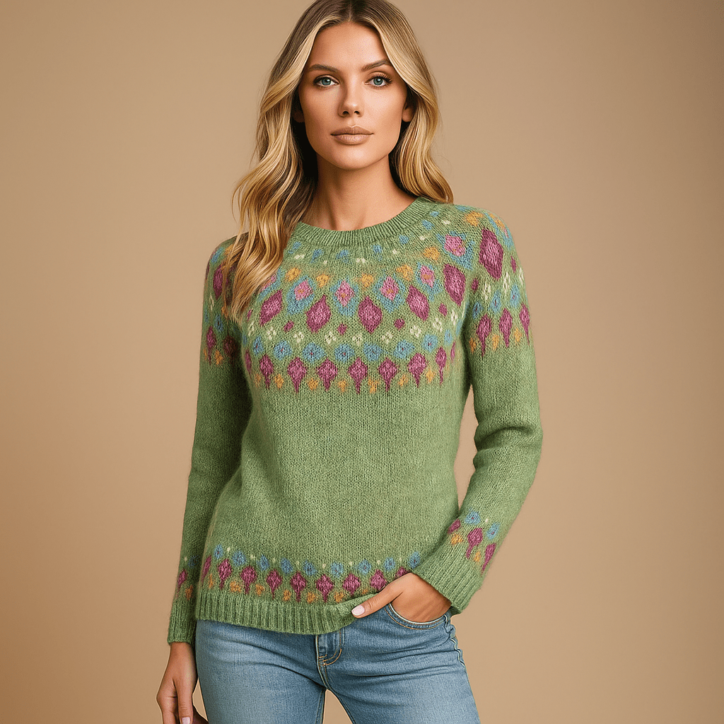 Carlotta - Lämmin Neulepaita Talveksi - Mukavuus ja Tyylikkyys - EmiyoSuomi - Neulepusero Nainen