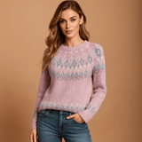 Carlotta - Lämmin Neulepaita Talveksi - Mukavuus ja Tyylikkyys - EmiyoSuomi - Neulepusero Nainen