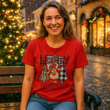 Cléo – Joulupaita Lyhyillä Hihoilla – Tyylikäs – Mukava – Juhlava - EmiyoSuomi - Joulupuserot