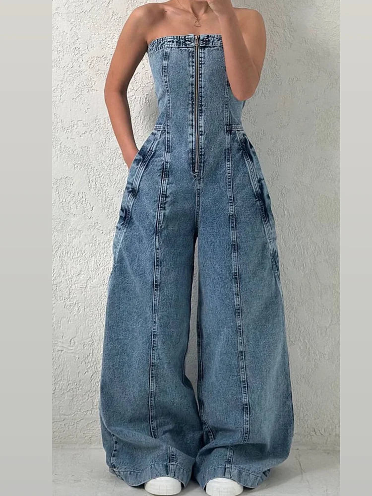 Denim-asusarja | Lomaripustin ja asustin, vetoketju