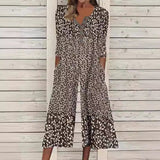 Naisten culotte-jumpsuit | lyhythihainen puuvilla, painettu | kesä
