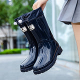 Dame Kumisaappaat Stilla - Korkea Laatu - Säädettävä Nauhajärjestelmä - EmiyoSuomi - Saappaat Nainen