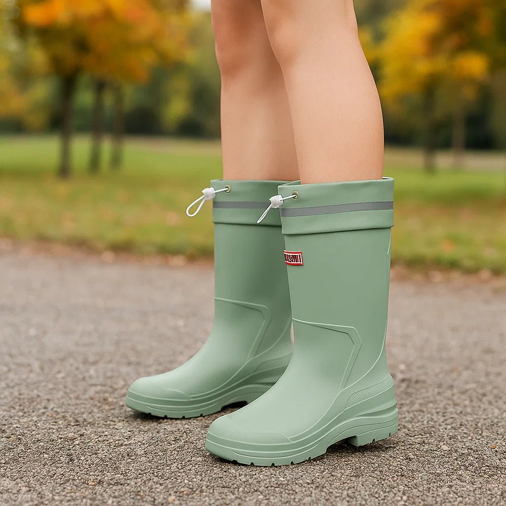 Dame Kumisaappaat - Vahvistettu Nilkkasuoja - Liukumaton Pohja - EmiyoSuomi - Saappaat Nainen