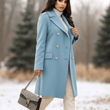 Damejakke - Kaksoisnapitus - Pitkähiha - Käänteet - Tyylikäs - EmiyoSuomi - Takki Nainen