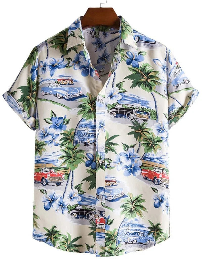 Miesten Hawaiin paita | Lyhyet hihat, Trooppinen painatus