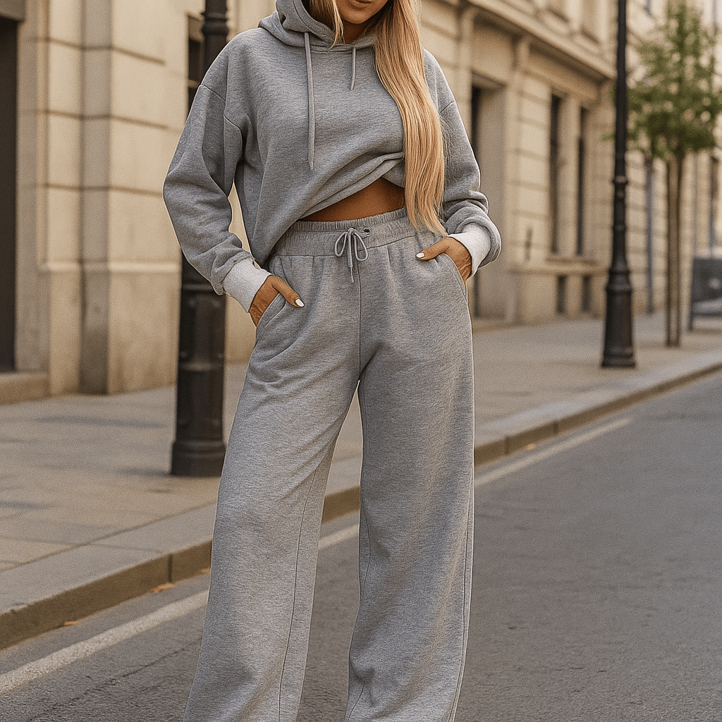 Dina - Tyylikäs kaksiosainen collegepuku - Naisille - EmiyoSuomi - Verkkapuku