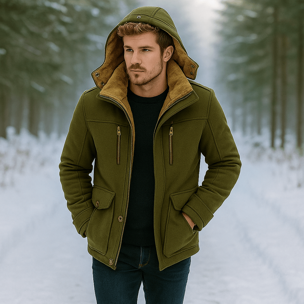 Dominic - Talvitakki - Lämmin, Vedenpitävä & Tyylikäs Mukavuus - EmiyoSuomi - Takit - Miehet