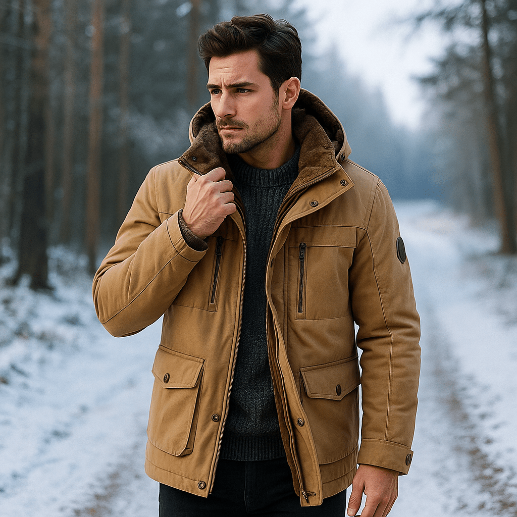 Dominic - Talvitakki - Lämmin, Vedenpitävä & Tyylikäs Mukavuus - EmiyoSuomi - Takit - Miehet