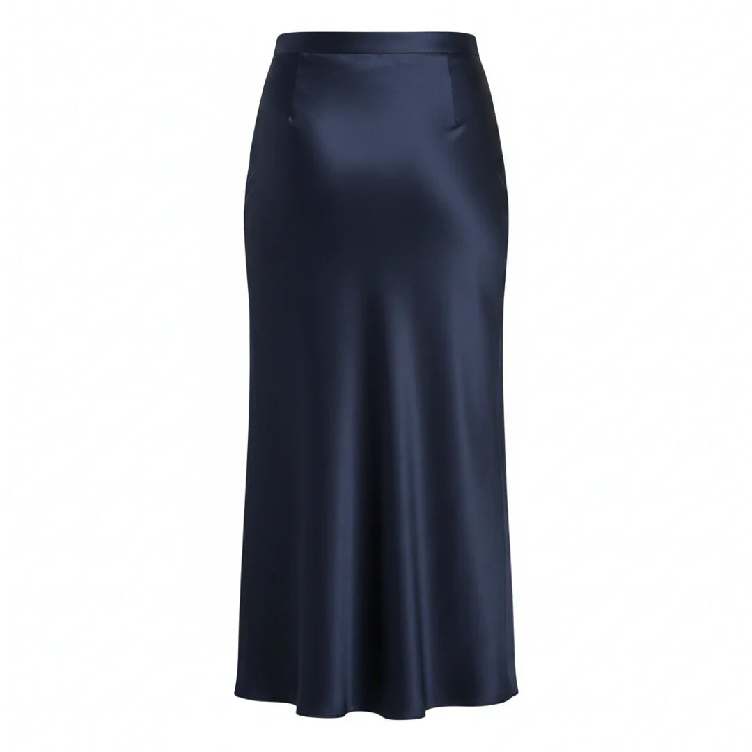 Silkkinen Hame | Korkea Vyötärö | Elegantti