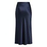 Silkkinen Hame | Korkea Vyötärö | Elegantti