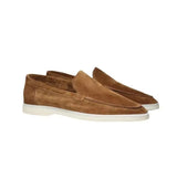 Miesten mokkanahka loaferit venekenkä slip-on tyyli