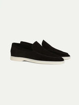 Miesten mokkanahka loaferit venekenkä slip-on tyyli