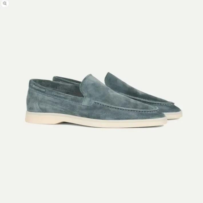 Miesten mokkanahka loaferit venekenkä slip-on tyyli