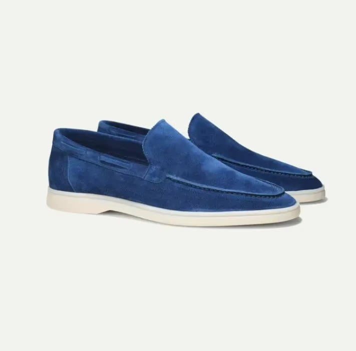 Miesten mokkanahka loaferit venekenkä slip-on tyyli