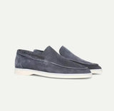 Miesten mokkanahka loaferit venekenkä slip-on tyyli