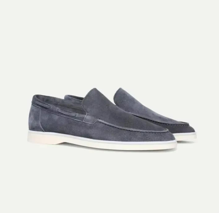 Miesten mokkanahka loaferit venekenkä slip-on tyyli