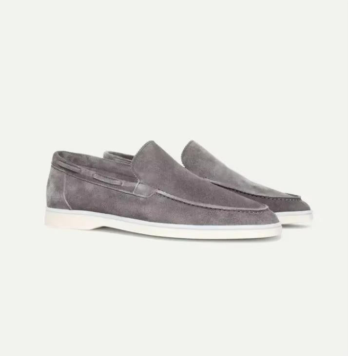 Miesten mokkanahka loaferit venekenkä slip-on tyyli