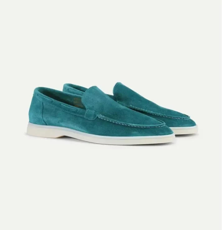 Miesten mokkanahka loaferit venekenkä slip-on tyyli