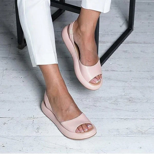 Naisten - Rentot Peep-Toe-Sandaalit - Mukavat ja tyylikkäät - Ihanteelliset kesäksi-Sandaalit-EmiyoSuomi