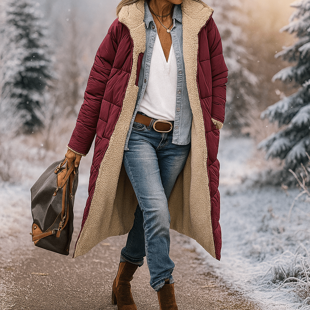 Esme - Kaksipuoleinen Parka - Tyylikäs - Lämmin - Monikäyttöinen - EmiyoSuomi - Takki Nainen