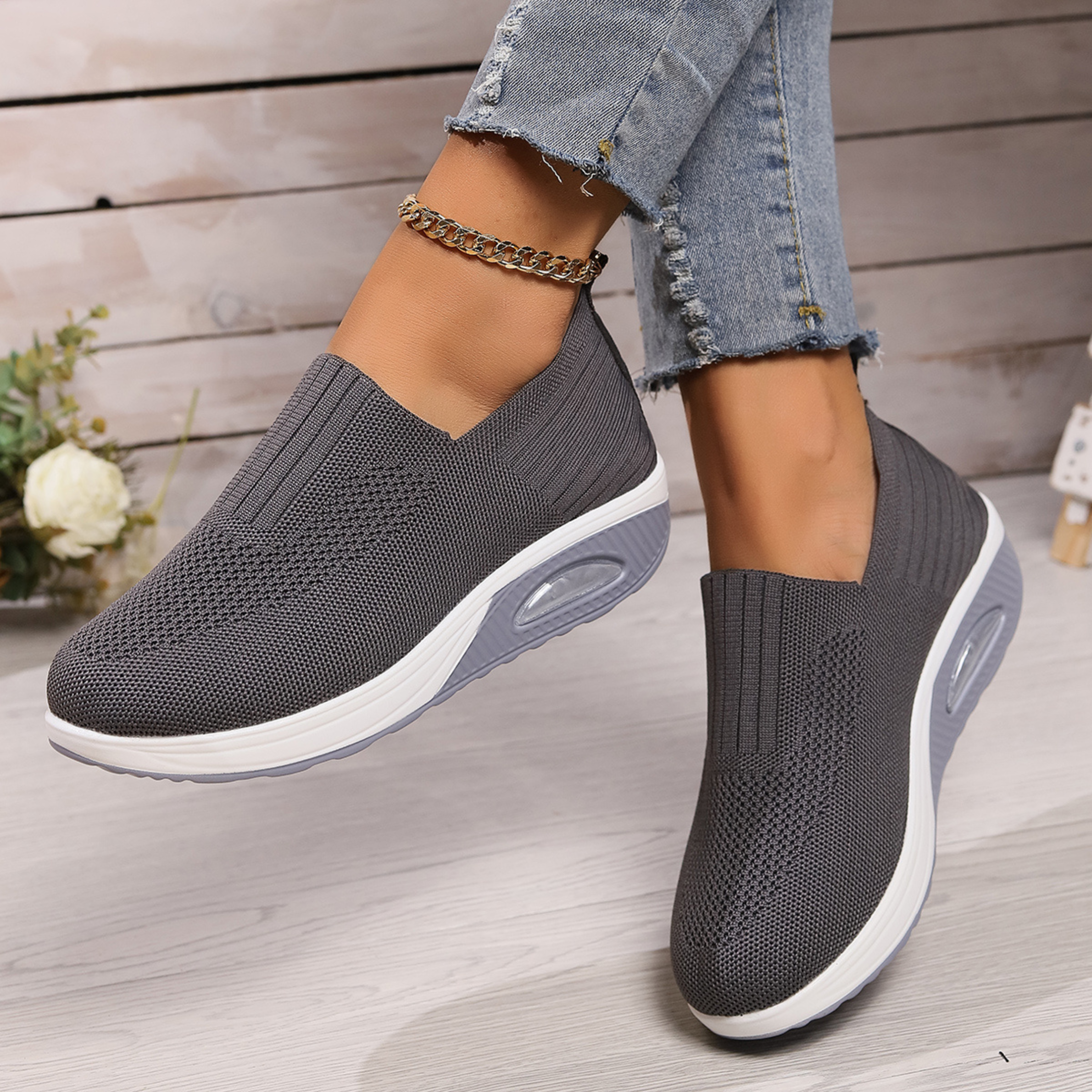 Naisten kengät | Ortopedinen slip-on, hengittävä mesh
