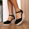 Tyylikkäät Wedge Espadrille Sandalet Naisille-Sandaalit-EmiyoSuomi