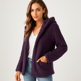 Fleece - takki hupulla - Vetoketju - Fleece - liivi Mukavuus - EmiyoSuomi - Naisten liivi