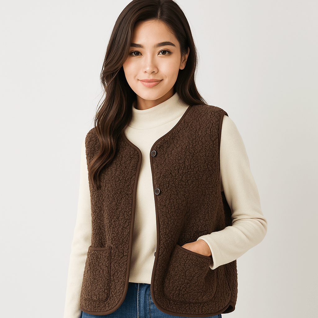 Fleece Thermo Takki Naisille - Lämmin - Mukava - Kevyt - EmiyoSuomi - Naisten liivi