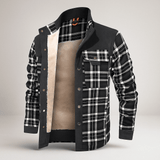 Fleecevuorattu flanellitakki miehille - Lämmin - Mukava - Tyylikäs - EmiyoSuomi - Takit - Miehet