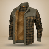 Fleecevuorattu flanellitakki miehille - Lämmin - Mukava - Tyylikäs - EmiyoSuomi - Takit - Miehet