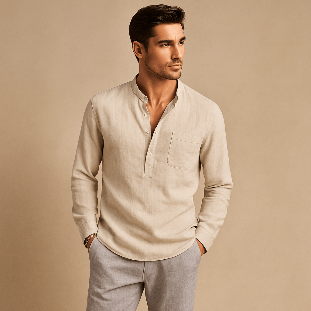 Gunther V - pääntie pitkähiha paita - EmiyoSuomi - Miesten T - paidat