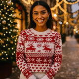 Gwenora Joulupaita – Pyöreä Kaulus – Laadukas Jouluvaate - EmiyoSuomi - Joulupuserot