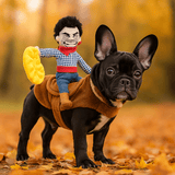 Hauska Ratsastaja Koira Halloween Puku - Pehmeä Satula - Mukava & Uniikki - EmiyoSuomi - Halloween