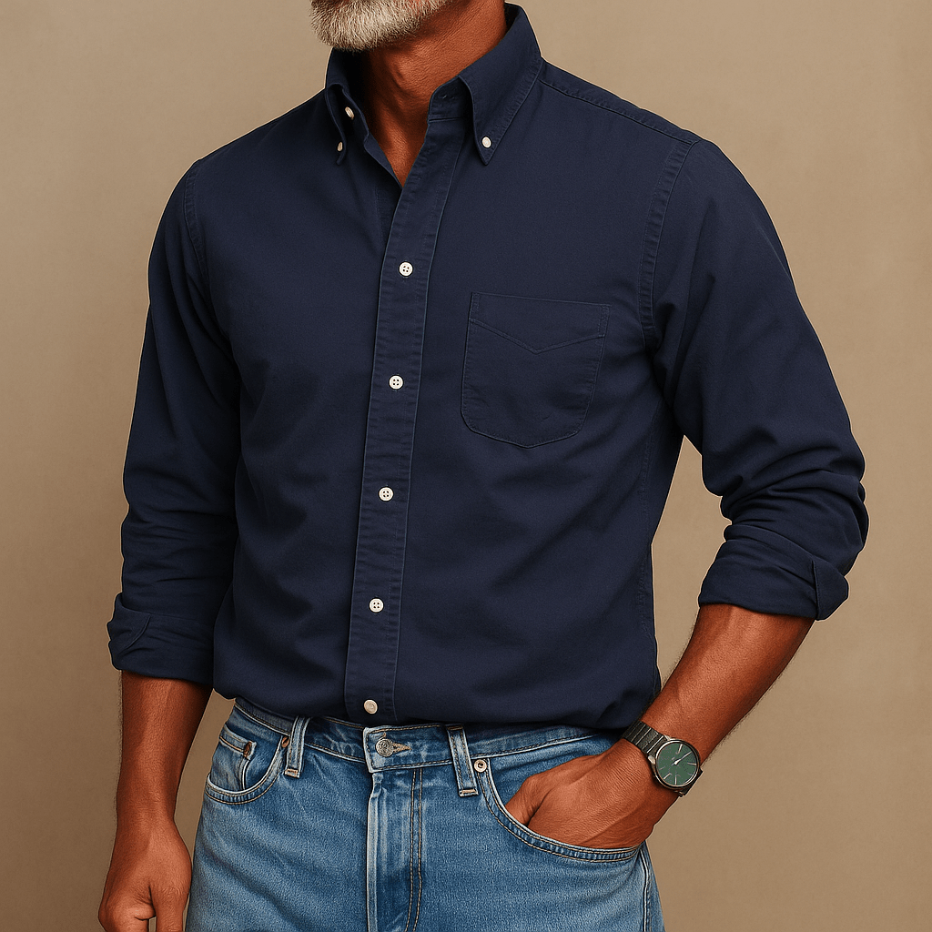 Henry – Vintage miesten pitkähihainen paita - EmiyoSuomi - Miesten T - paidat