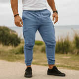 Herra Cargo Joggers - Joustava Vyötärö - Kapeat Housut - Useat Taskut - EmiyoSuomi - Jeans Miehet